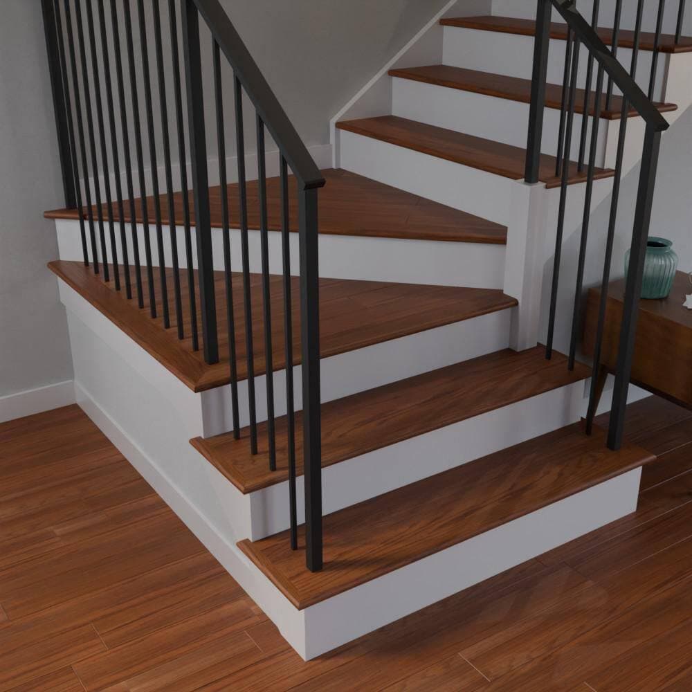 Stairtek 0.75 in. x 3.5 in. x 96 in. Prefinished Marsh Red Oak Wood Stair Landing Tread (2)