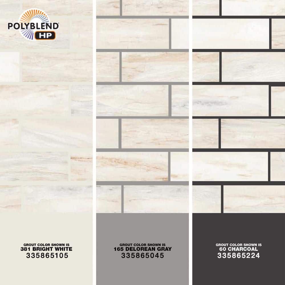 MSI Angora Subway 12 in. x 12 in. x 0.38 in. Polished Marble Mesh-Mounted Mosaic Floor and Wall Tile (0.97 sq. ft./Each) (4)