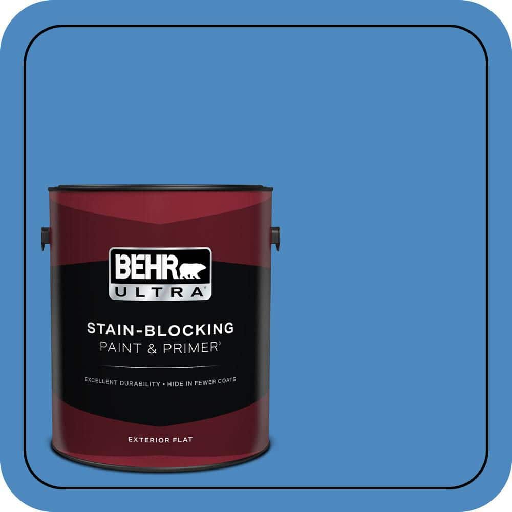 BEHR ULTRA 1 gal. #P520-5 Boat House Flat Exterior Paint & Primer