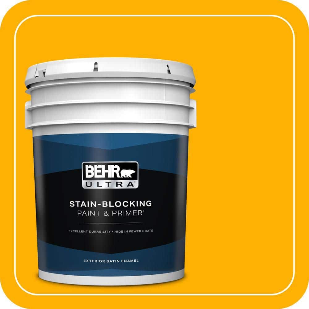 BEHR ULTRA 5 gal. #S-G-350 Desert Glow Satin Enamel Exterior Paint & Primer
