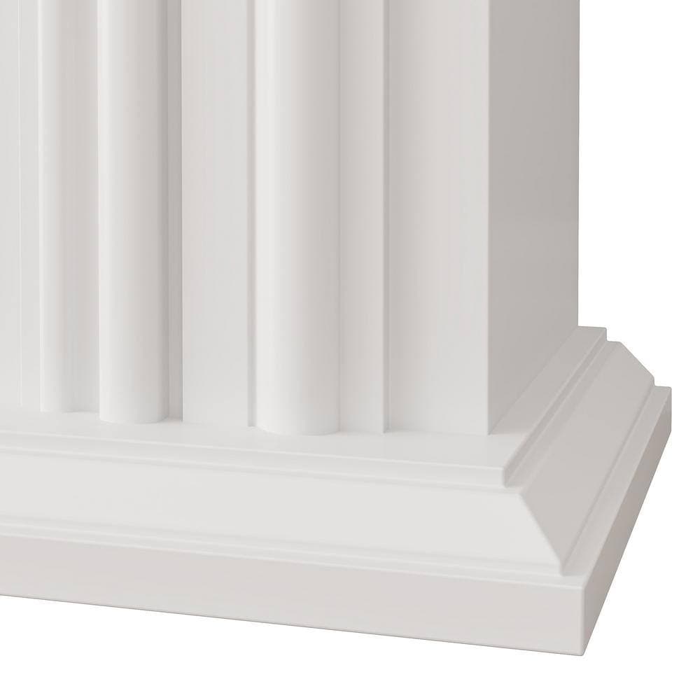 FESTIVO 47.5" Freestanding Electric Fireplace in White (3)