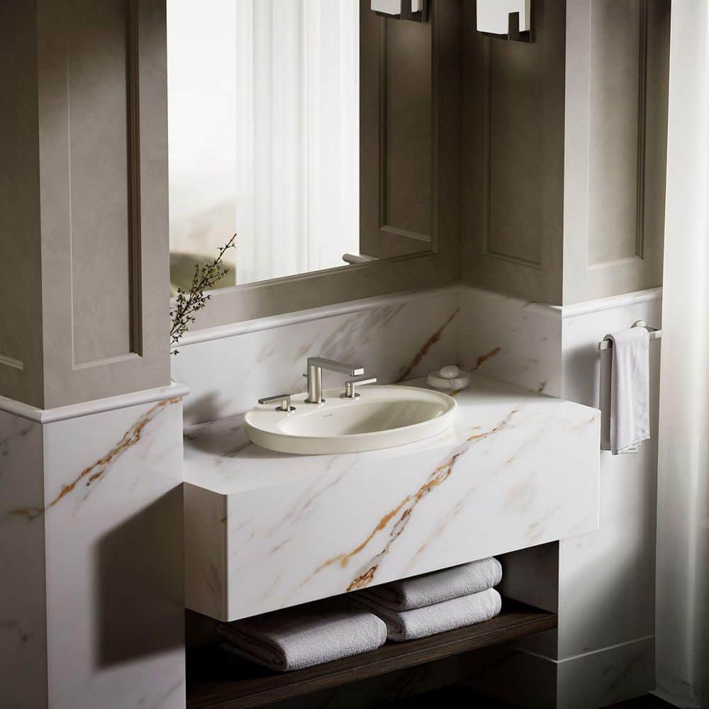 KOHLER Serif 16.25 in. Drop-In Bathroom Sink Vitreous China with Drain (4)