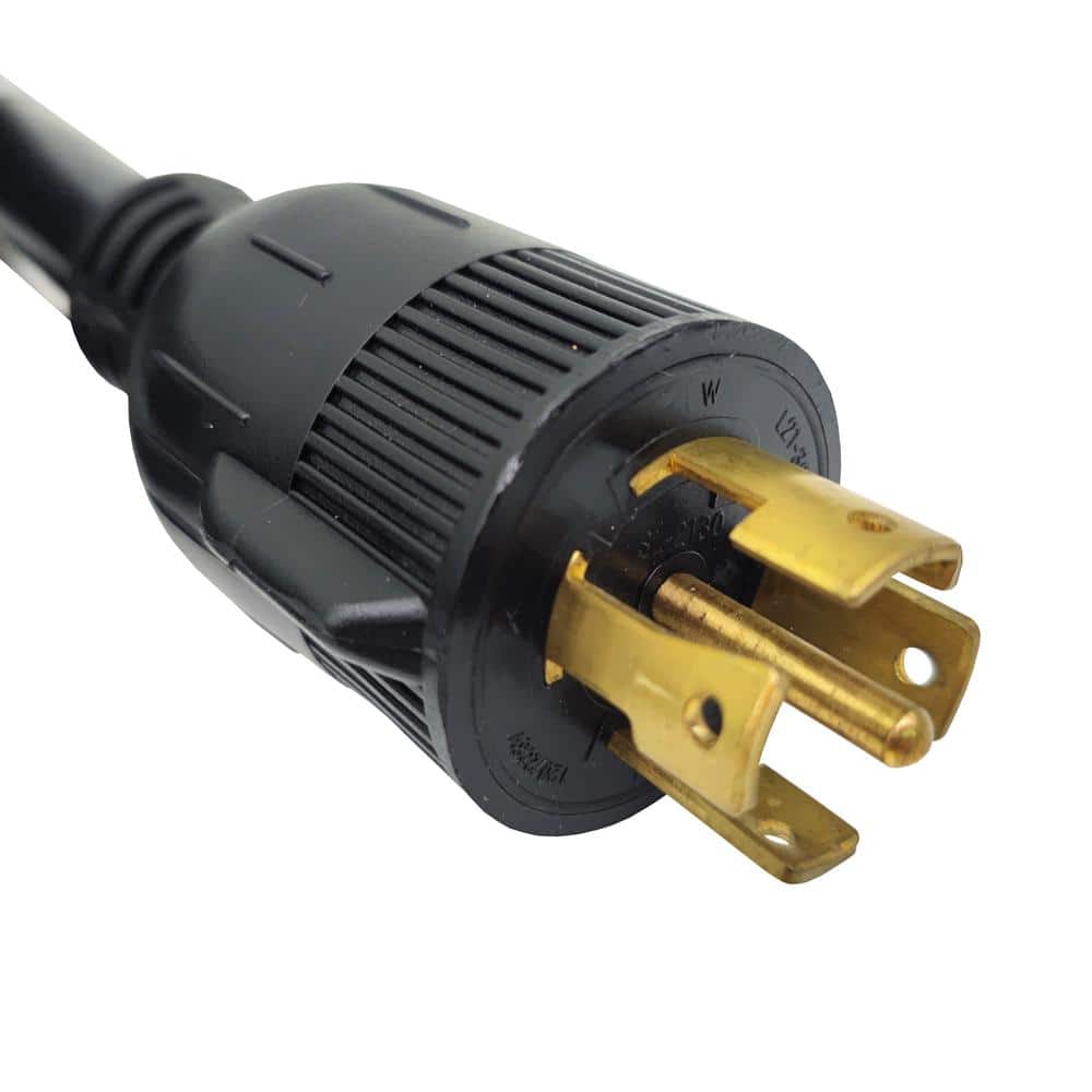 parkworld 8 ft. 10/5 30 Amp, Black 120-Volt/208-Volt Twist Lock NEMA L21-30 Replacement Power Cord (L21-30P to 5-Wire), UL Listed (2)