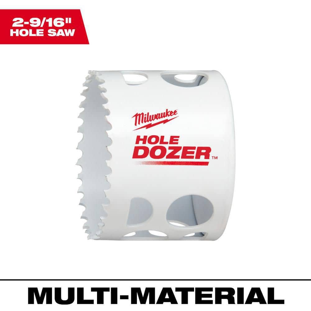 Milwaukee 2-9/16 in. Hole Dozer Bi-Metal Hole Saw