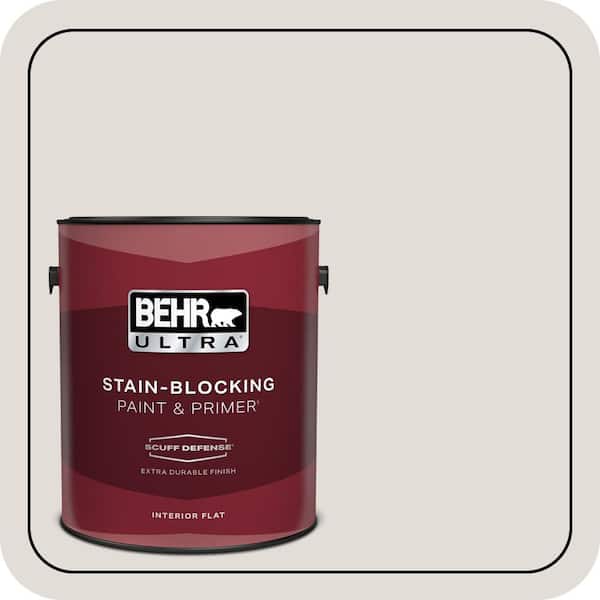 BEHR ULTRA 1 gal. #MQ3-33 Creme De La Creme Extra Durable Flat Interior Paint & Primer (2)