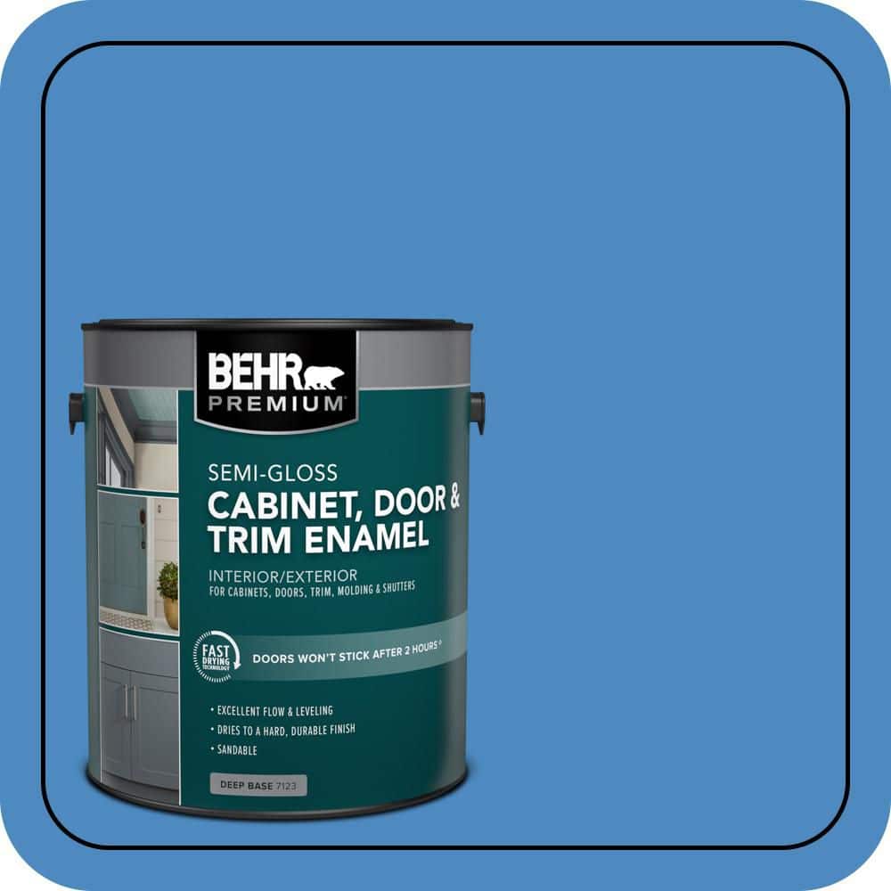 BEHR PREMIUM 1 gal. #P520-5 Boat House Semi-Gloss Enamel Interior/Exterior Cabinet, Door & Trim Paint