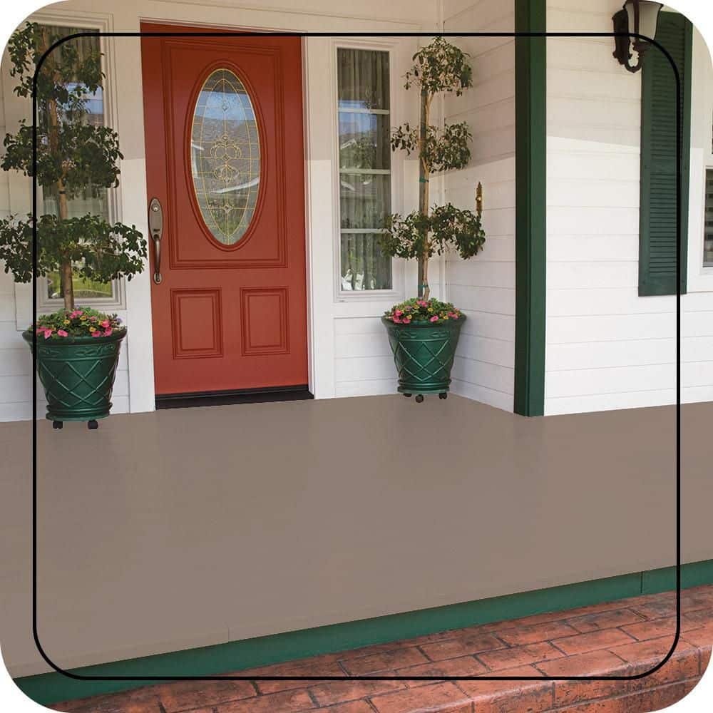 BEHR PREMIUM #N230-4 Low-Lustre Enamel Interior/Exterior Porch and Patio Floor Paint (2)