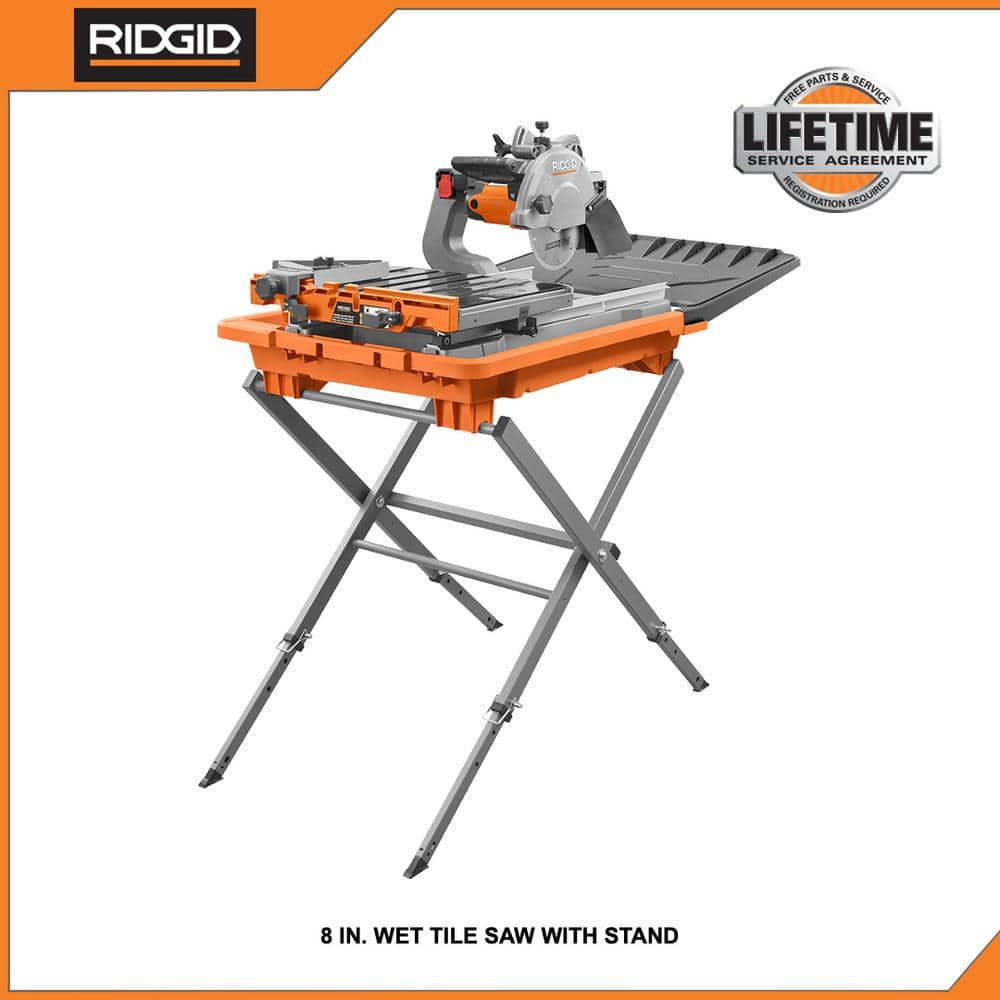 RIDGID 12 Amp 8 in. Blade Corded Wet Tile Saw with Extended Rip (3)