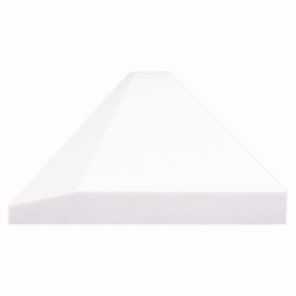MSI Bright White 5 in. x 30 in. Polished Engineered Marble Single Hollywood Threshold Wall Tile (2.5 lin. ft./Each)