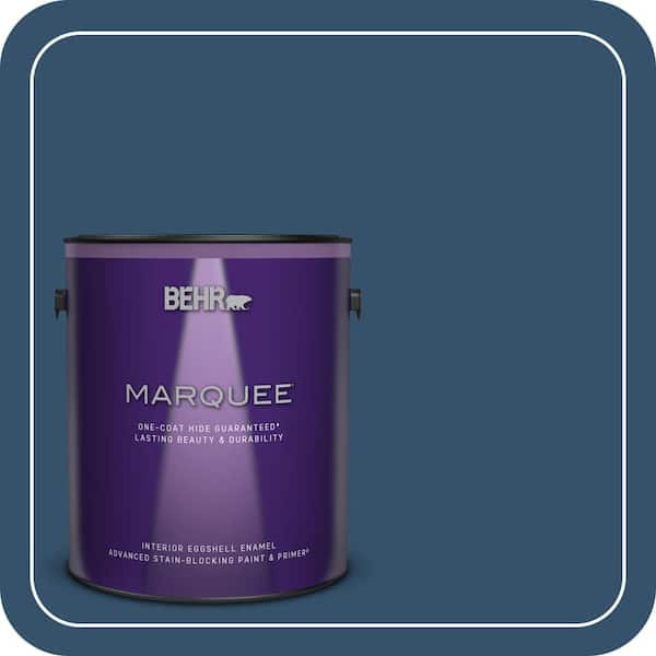 BEHR MARQUEE 1 gal. #MQ5-58 Velvet Rope One-Coat Hide Eggshell Enamel Interior Paint & Primer (2)