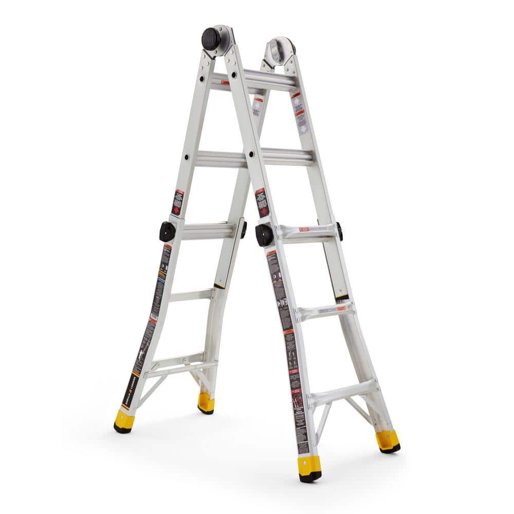 Gorilla Ladders 14 ft. Reach MPXA Multi-Position Ladder/2-Step Aluminum Step Stool (Combo-Pack) (3)