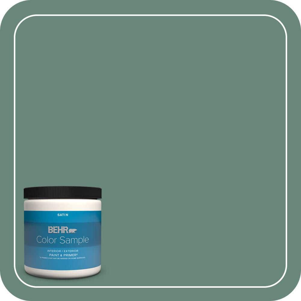 BEHR PREMIUM PLUS #470F-5 Garland Interior/Exterior Paint & Primer Color Sample (1)