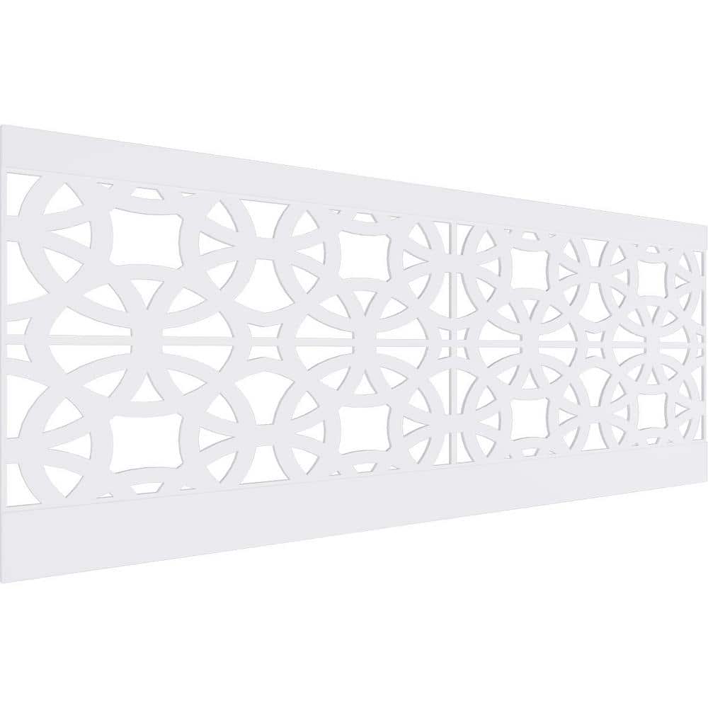 Ekena Millwork 36 in. H x 94-1/2 in. W 23.64 sq. ft. Brownsville PVC Wainscot Paneling Kit (1)