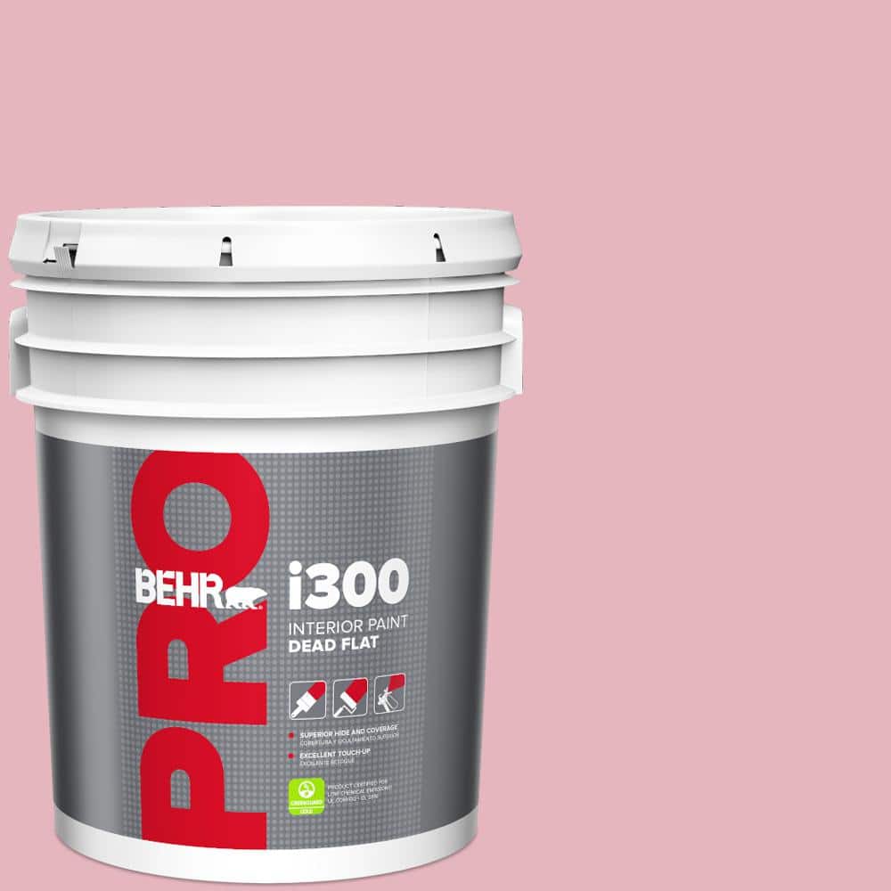 BEHR PRO 5 gal. #M140-3 Premium Pink Dead Flat Interior Paint