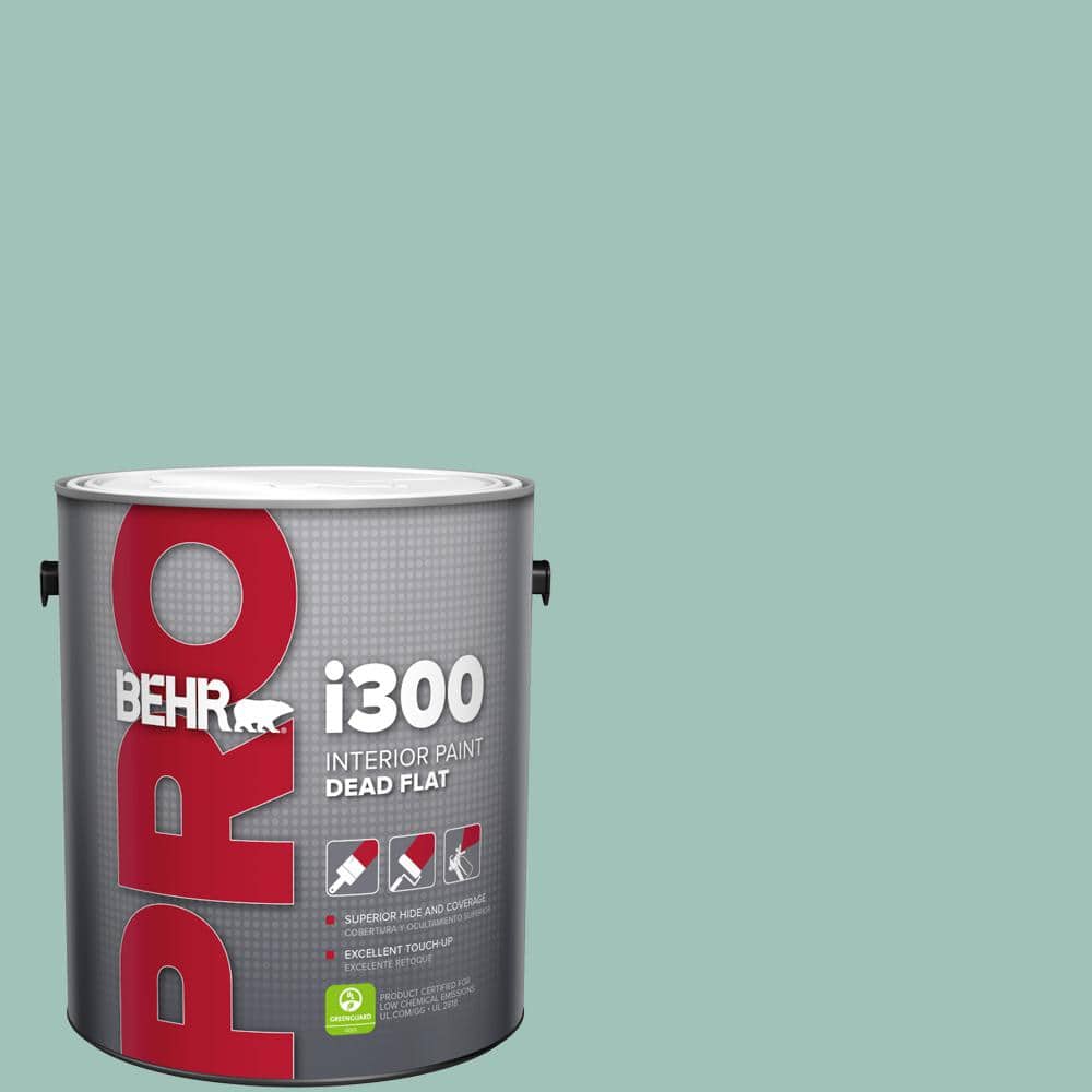 BEHR PRO 1 gal. #MQ6-36 Cascade Green Dead Flat Interior Paint