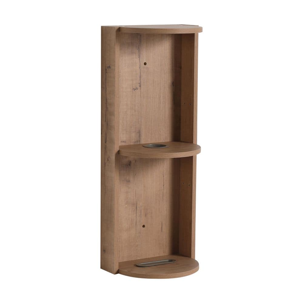 TCYO 12 in. W x 9 in. D x 30 in. H Bathroom Storage Wall Cabinet in Imitative Oak (3)