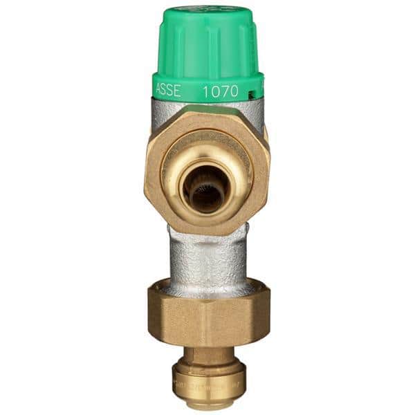 Wilkins 1/2 in. ZW1070XLPF Aqua-Gard Thermostatic Mixing Valve with Z-Bite Push Fit Fittings Lead Free (3)