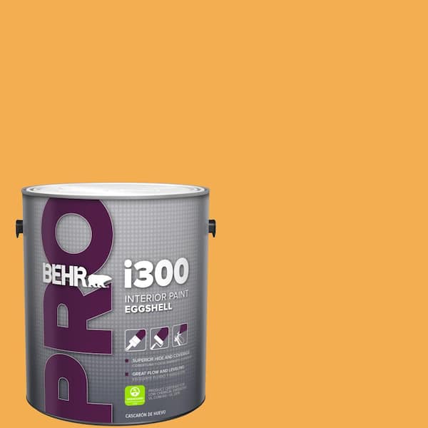 BEHR PRO 1 gal. #290B-6 Squash Eggshell Interior Paint (2)