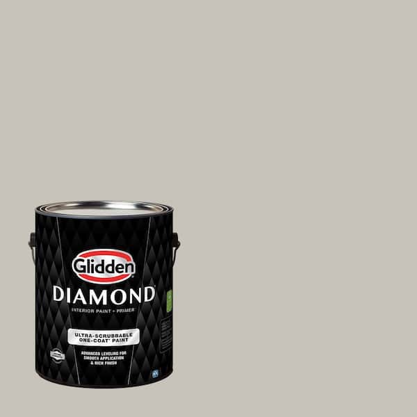 Glidden Diamond 1 gal. PPG0999-2 Rabbit's Ear Flat Interior Paint with Primer (2)