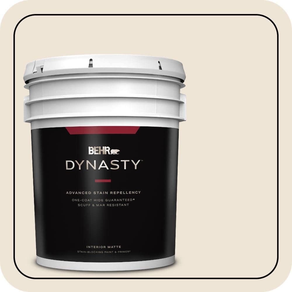 BEHR DYNASTY 5 gal. #PWN-61 Oriental Silk Matte Interior Stain-Blocking Paint & Primer