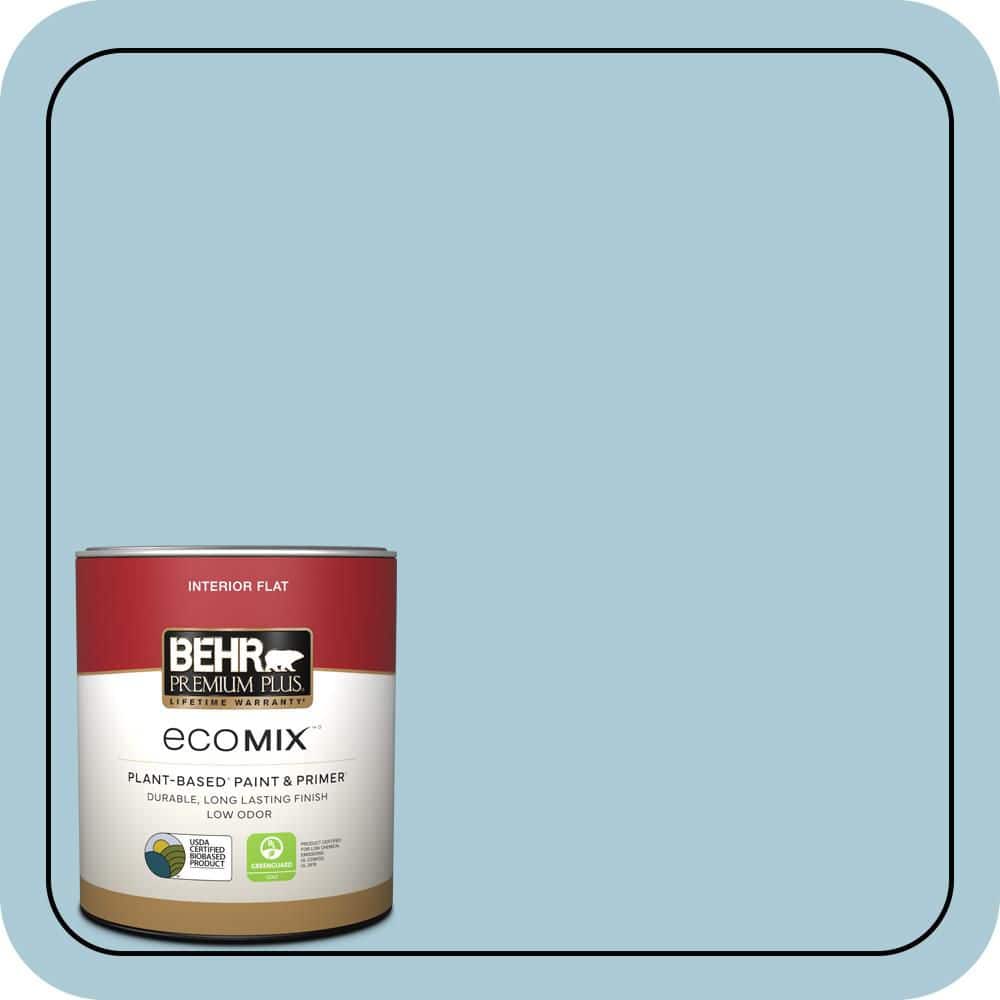 BEHR PREMIUM PLUS #S480-2 Sea Wind Enamel EcoMix Plant-Based & Primer (1)