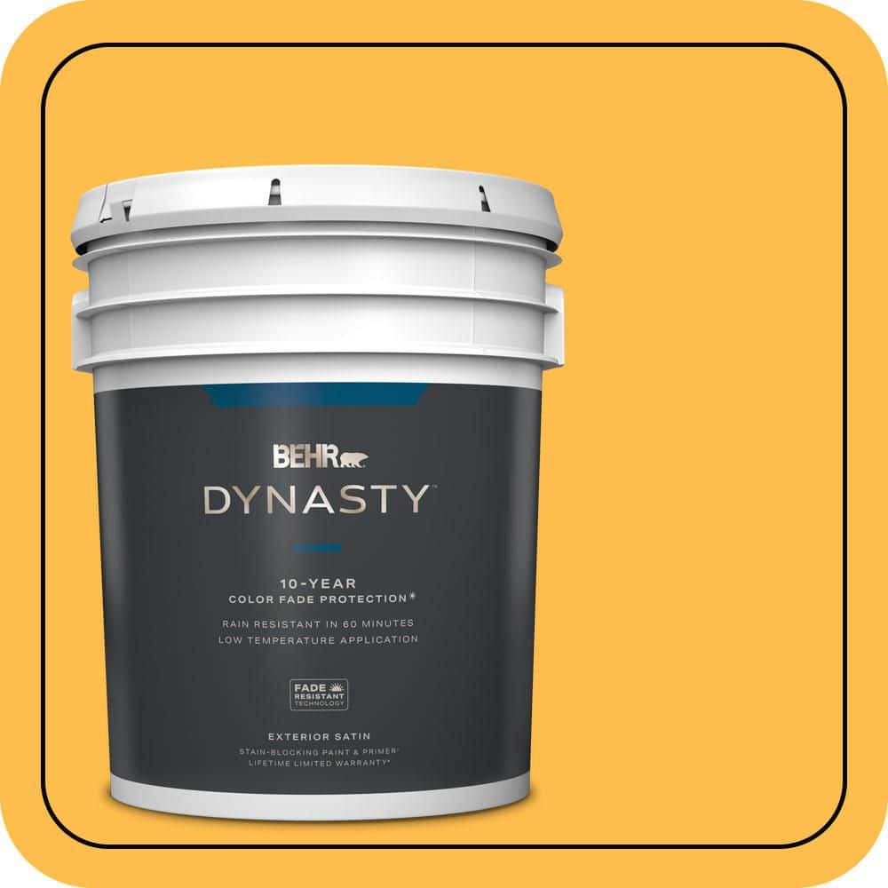 BEHR DYNASTY 5 gal. #310B-6 Twenty Carat Satin Enamel Exterior Stain-Blocking Paint & Primer