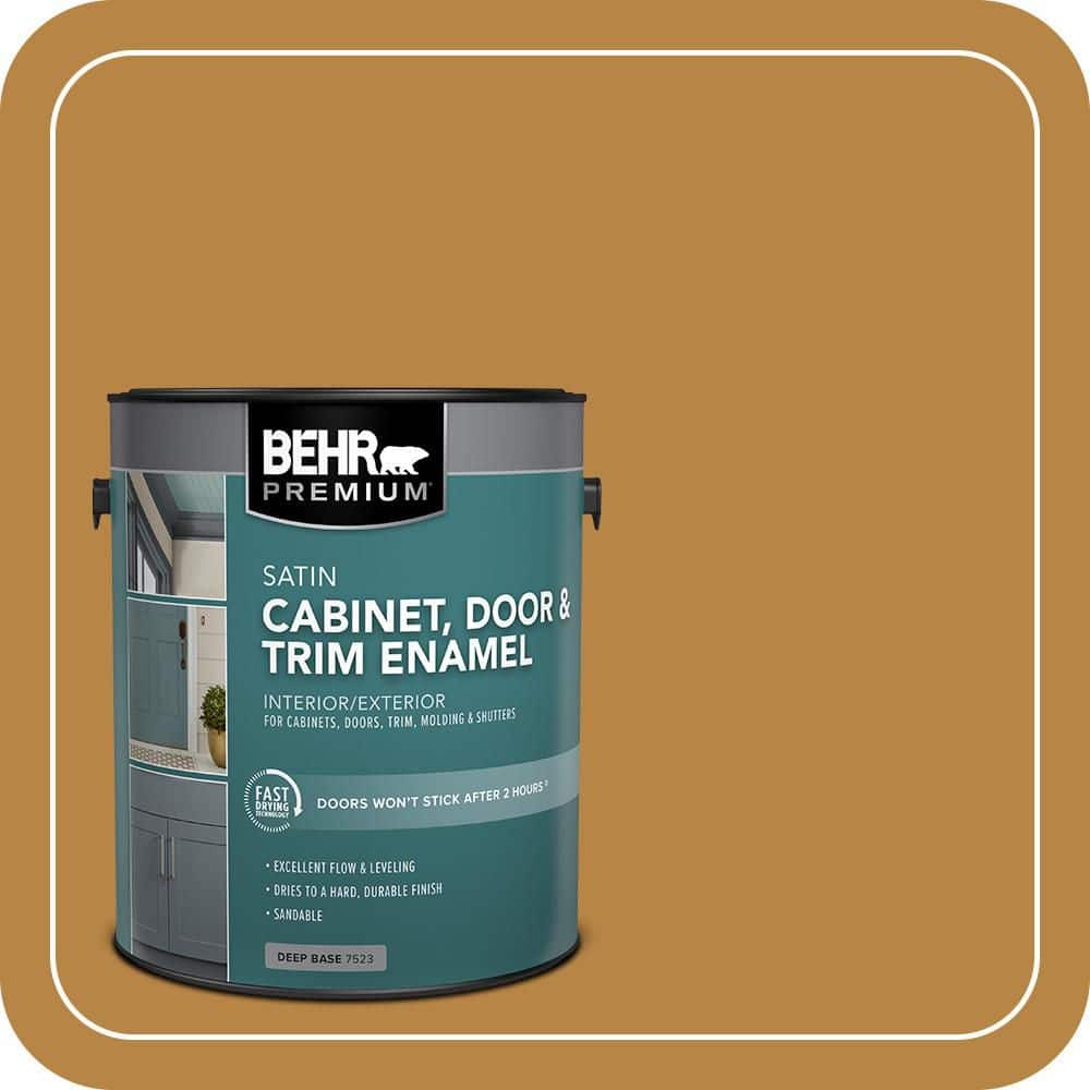 BEHR PREMIUM 1 gal. #M270-7 Wild Ginger Satin Enamel Interior/Exterior Cabinet, Door & Trim Paint