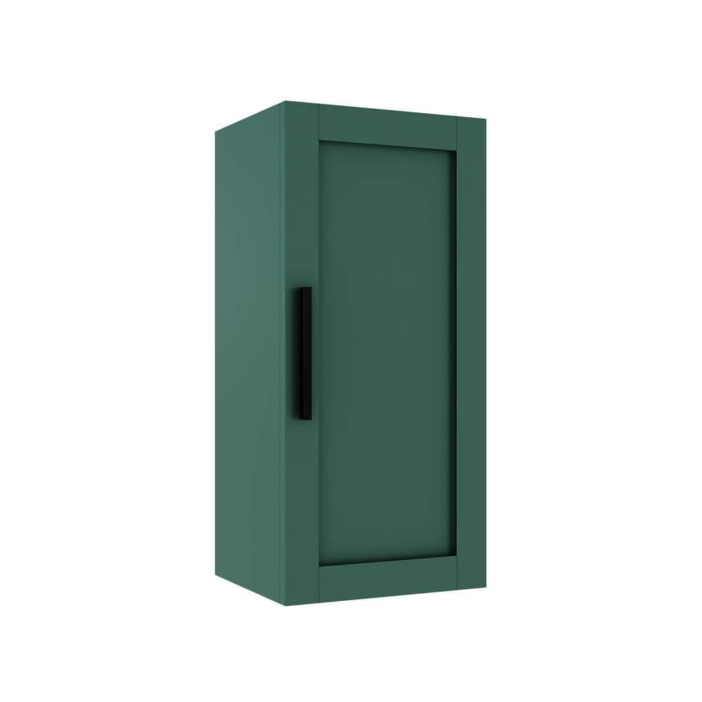 Boosicavelly 14 in. W x 12 in. D x 30 in. H Green Linen Cabinet (1)