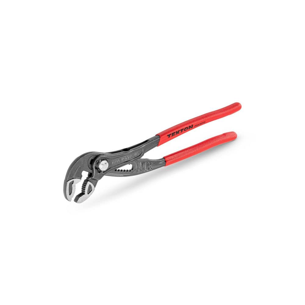 TEKTON 10 in. Angle Nose Push Button Adjustable Tongue and Groove Pliers (1)