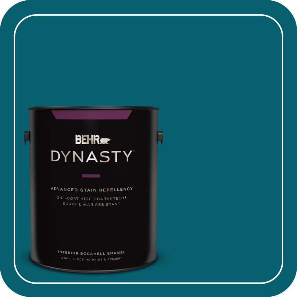 BEHR DYNASTY 1 gal. #T16-04 Galapagos Eggshell Enamel Interior Stain-Blocking Paint & Primer