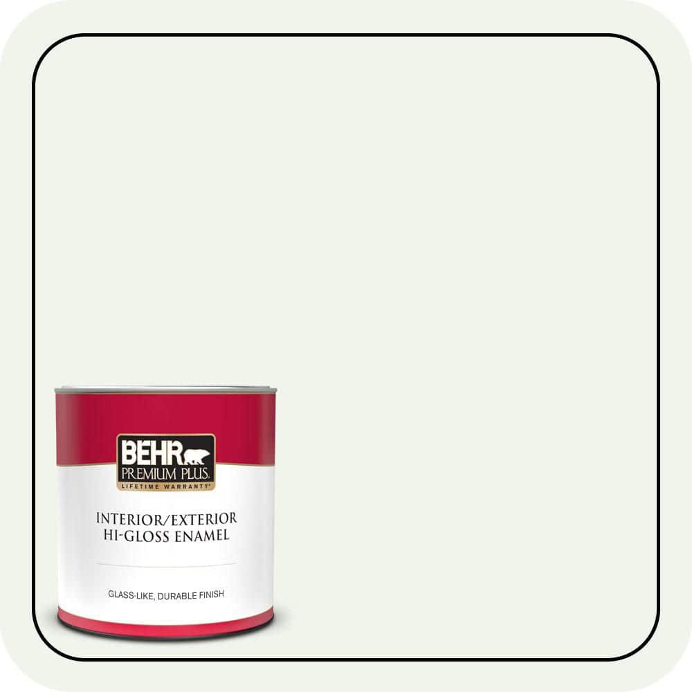 BEHR PREMIUM PLUS 1 qt. #W-B-510 Frosted Juniper Hi-Gloss Enamel Interior/Exterior Paint & Primer (1)