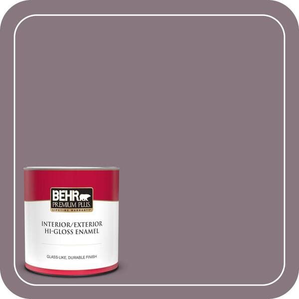 BEHR PREMIUM PLUS #ECC-18-3 Blooming Wisteria Enamel Low Odor & Primer (3)
