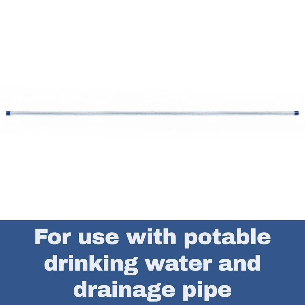 VPC 1/2 in. x 5 ft. Galvanized Steel Schedule 40 Cut Pipe (3)
