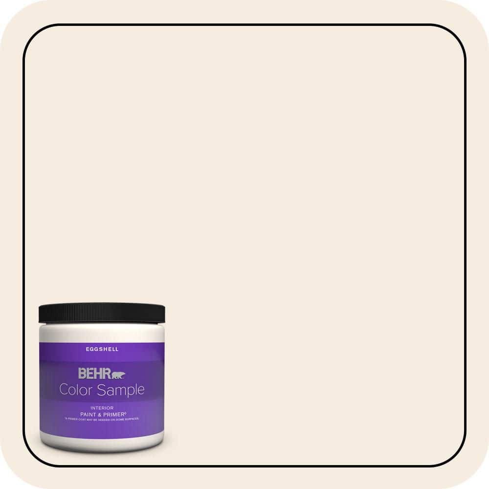 BEHR PREMIUM PLUS #PWN-33 Edwardian Lace Enamel Interior/Exterior Paint & Primer Color Sample (1)
