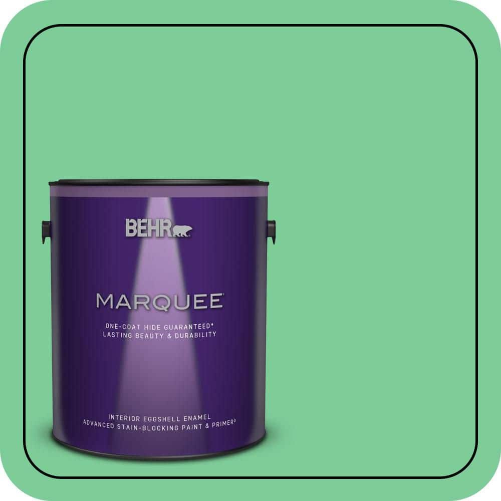 BEHR MARQUEE 1 gal. #460B-4 Garden Glow Eggshell Enamel Interior Paint & Primer