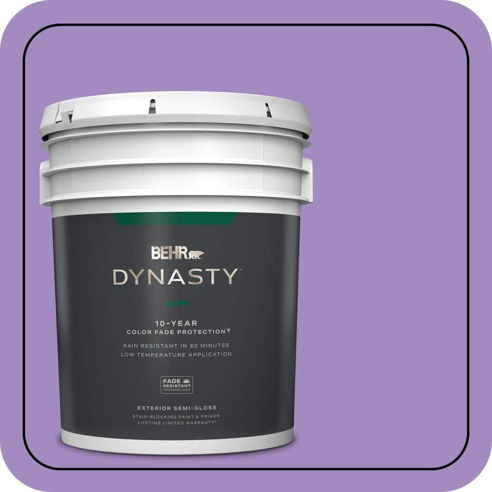 BEHR DYNASTY 5 gal. #P570-4 Classic Bouquet Semi-Gloss Enamel Exterior Stain-Blocking Paint & Primer