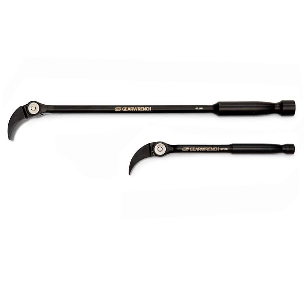 GEARWRENCH 8 in. and 16 in. Indexing Head Pry Bar Set (2-Piece)