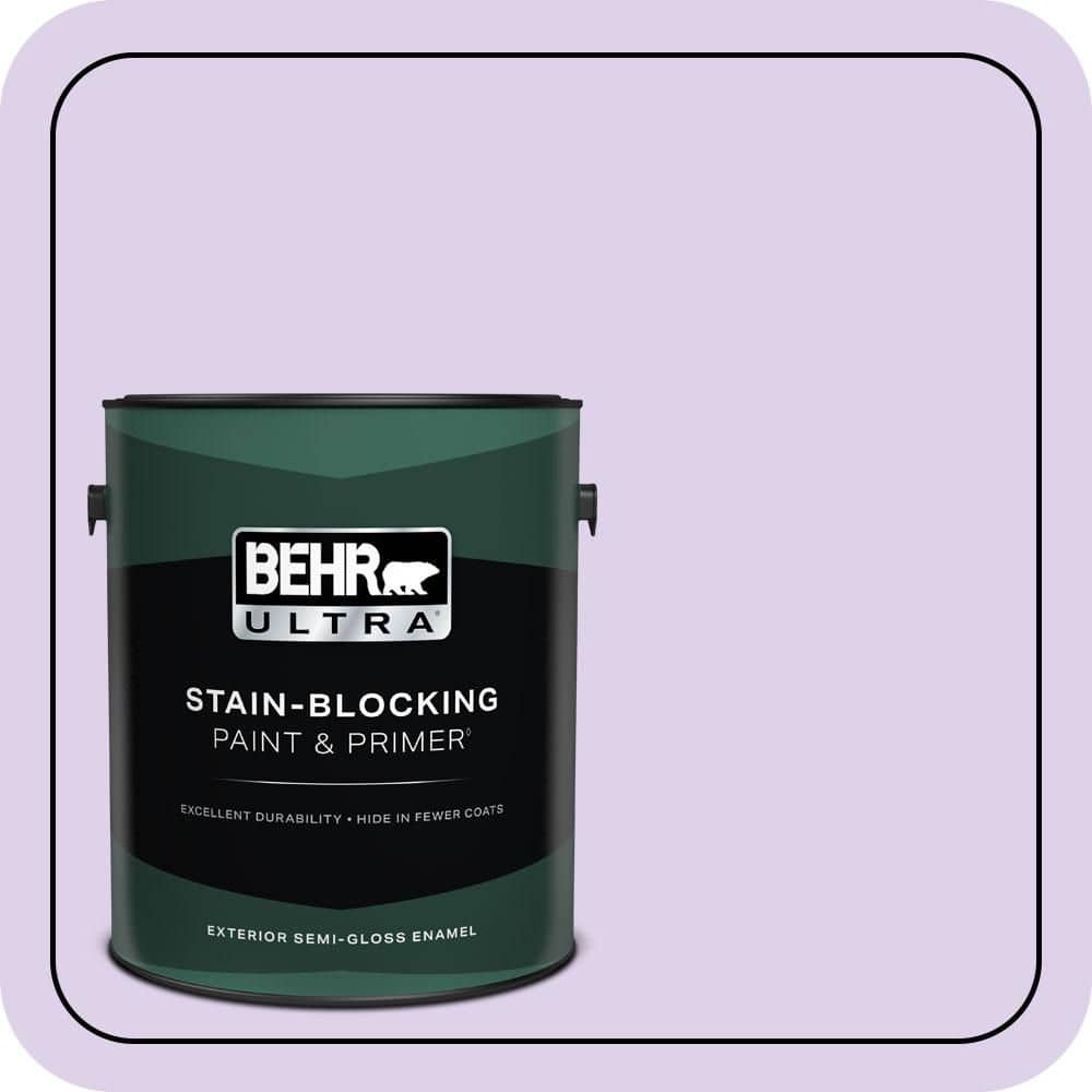 BEHR ULTRA 1 gal. #P570-1 Teary Eyed Semi-Gloss Enamel Exterior Paint & Primer