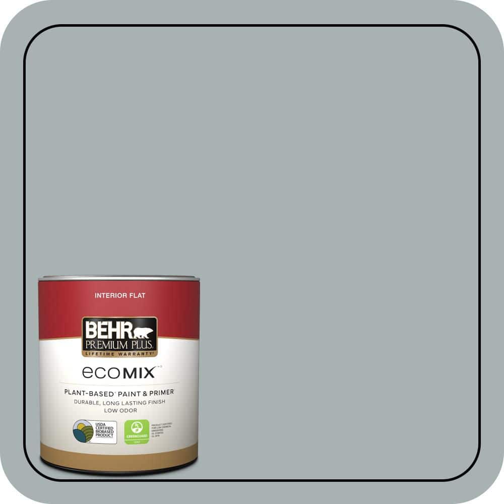 BEHR PREMIUM PLUS #730F-4 Flint Smoke Enamel EcoMix Plant-Based & Primer (1)