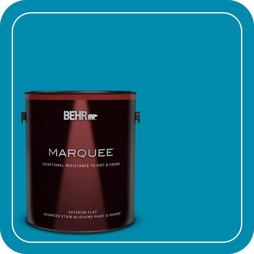 BEHR MARQUEE 1 gal. #530B-7 Riviera Paradise Flat Exterior Paint & Primer (1)