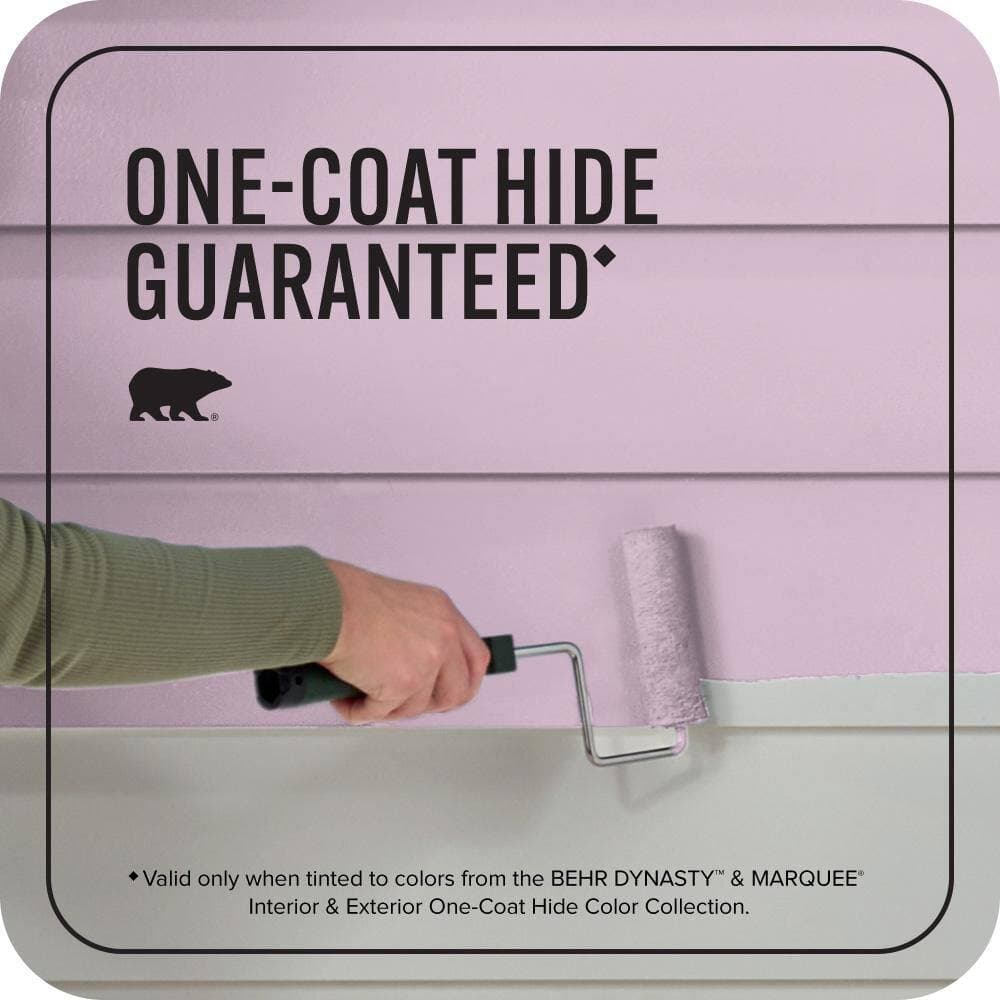 BEHR MARQUEE 1 gal. #680D-4 Velvet Slipper Flat Exterior Paint & Primer (3)