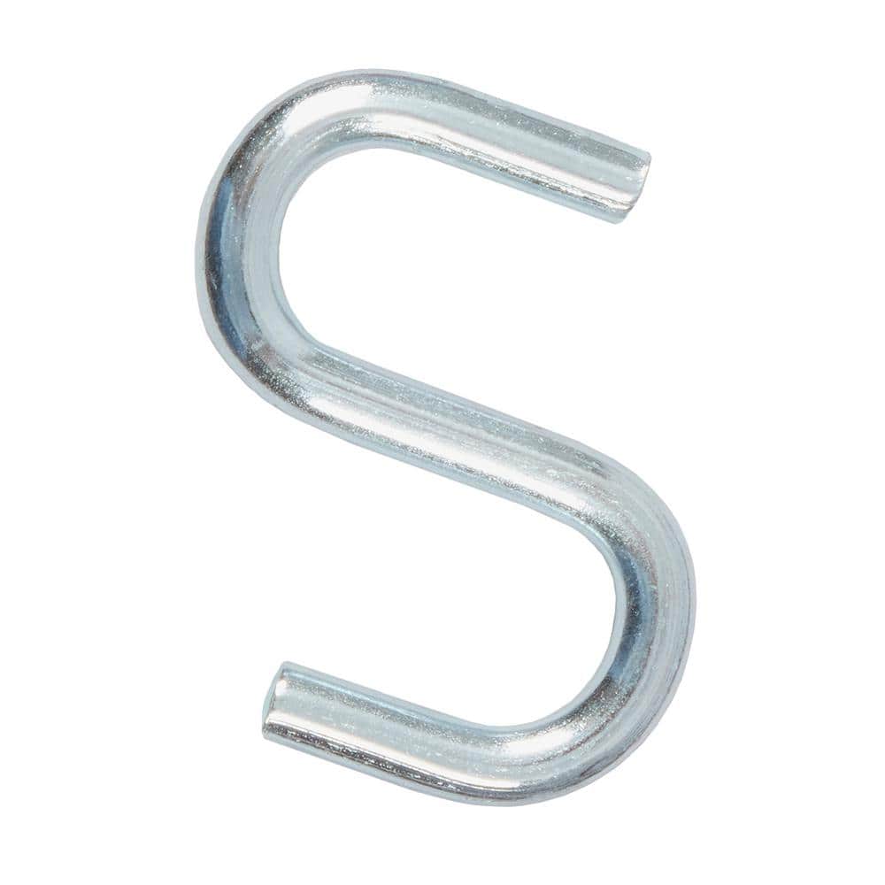 Everbilt 3/16 in. x 1-1/2 in. Zinc S-Hook (3-Pack)