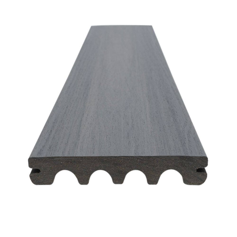MoistureShield Elevate 1 in. x 6 in. x 20 ft. Alpine Gray Grooved Edge Composite Deck Board (3)