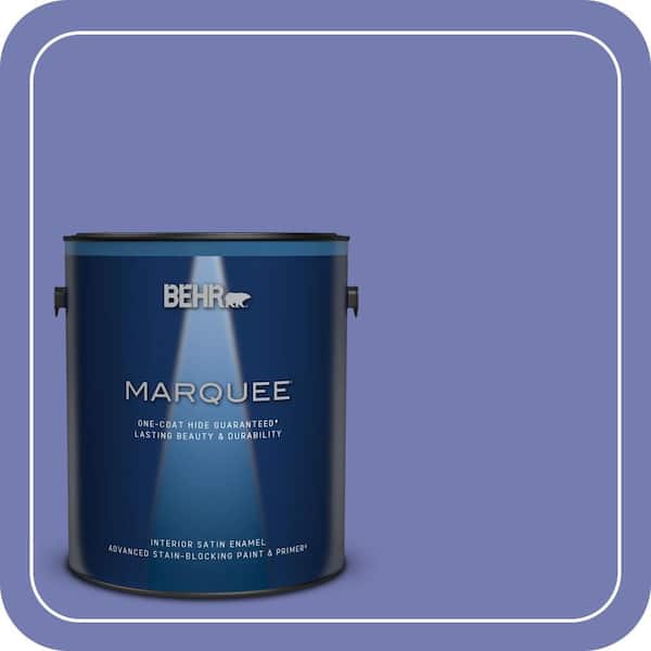 BEHR MARQUEE 1 gal. #620B-6 Magic Moment Satin Enamel Interior Paint & Primer (2)