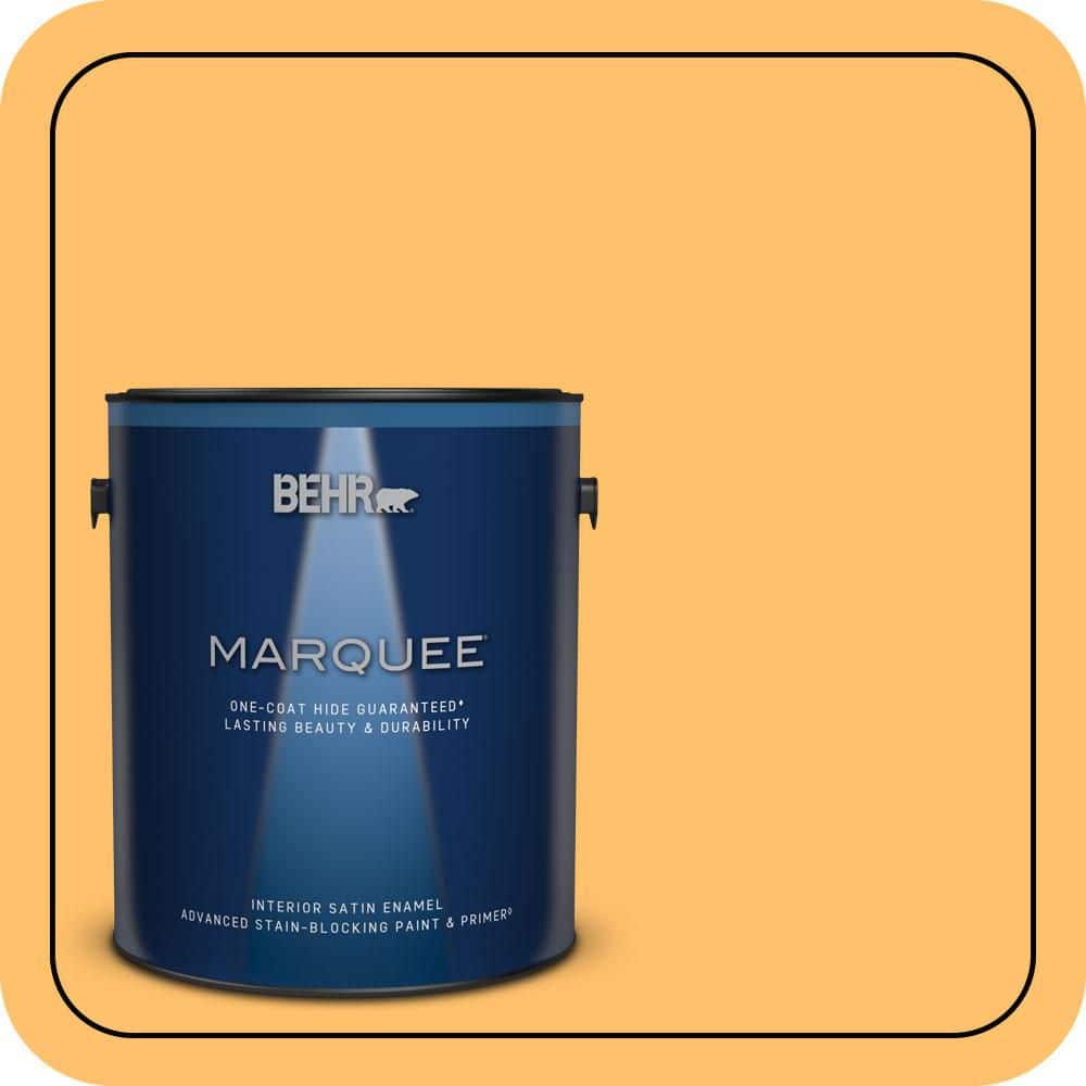 BEHR MARQUEE 1 gal. #P250-5 Solar Storm Satin Enamel Interior Paint & Primer (1)