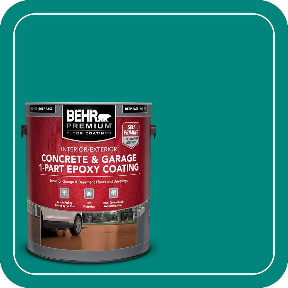 BEHR PREMIUM #P450-7 Self-Priming 1-Part Epoxy Satin Interior/Exterior Concrete and Garage Floor Paint (1)