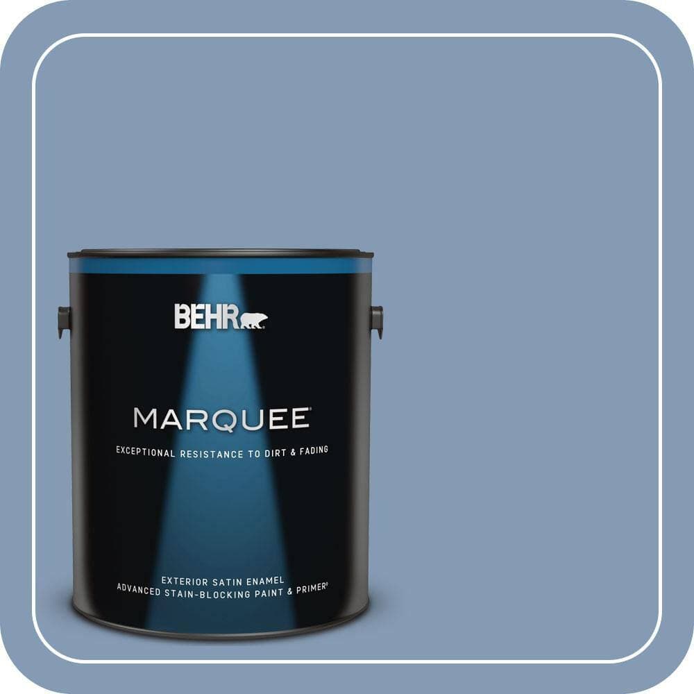 BEHR MARQUEE 1 gal. #MQ5-51 Mystery Satin Enamel Exterior Paint & Primer