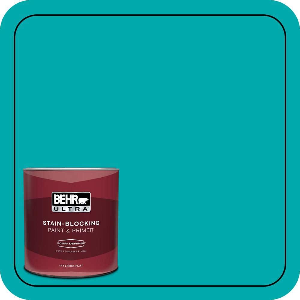BEHR ULTRA 1 qt. #P460-5 Fiji Extra Durable Flat Interior Paint & Primer