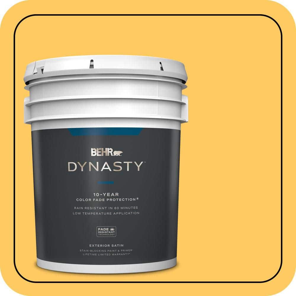 BEHR DYNASTY 5 gal. #P260-6 Smiley Face Satin Enamel Exterior Stain-Blocking Paint & Primer