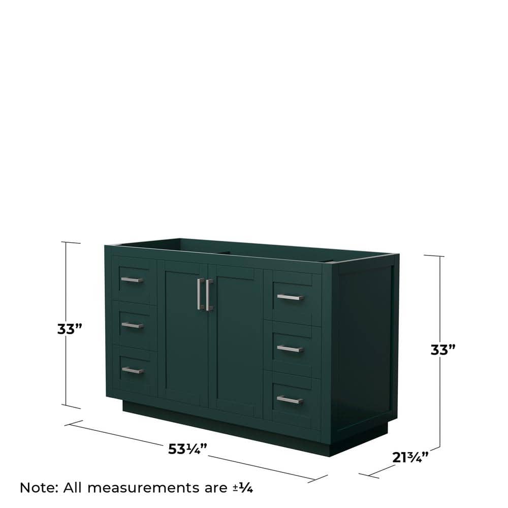 Wyndham Collection Miranda 25 in. W 21.75 in. D 33 in. H Single Bath Vanity Cabinet without Top Green (4)